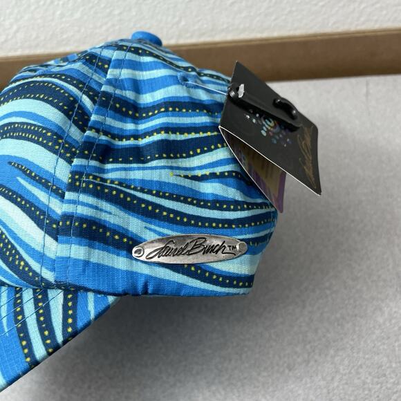 Laurel Burch Hat Cap Blue Strapback Adjustable Art Printed Vented Run Jog Casual - Picture 2 of 8